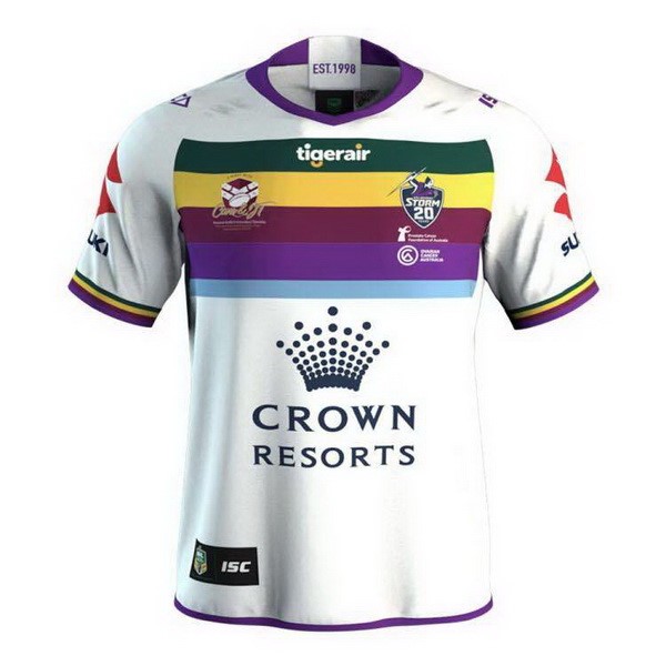 Maillot Rugby Melbourne Storm Testimonial 2018 Blanc